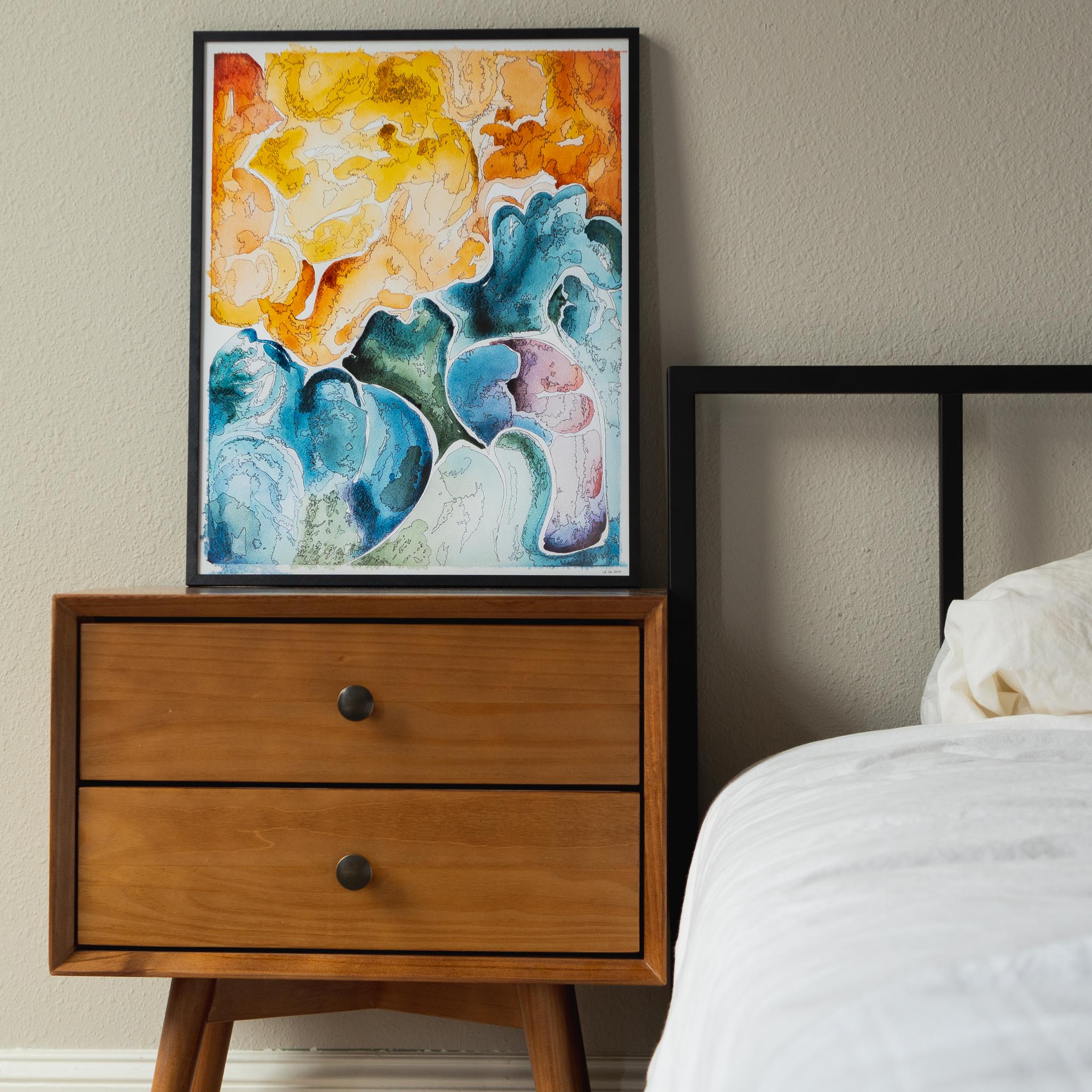 Cloudy Blooms Print